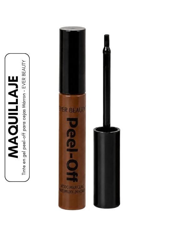 TINTE EN GEL PEEL-OFF PARA CEJAS MARRÓN CLARO - EVER BEAUTY - 1