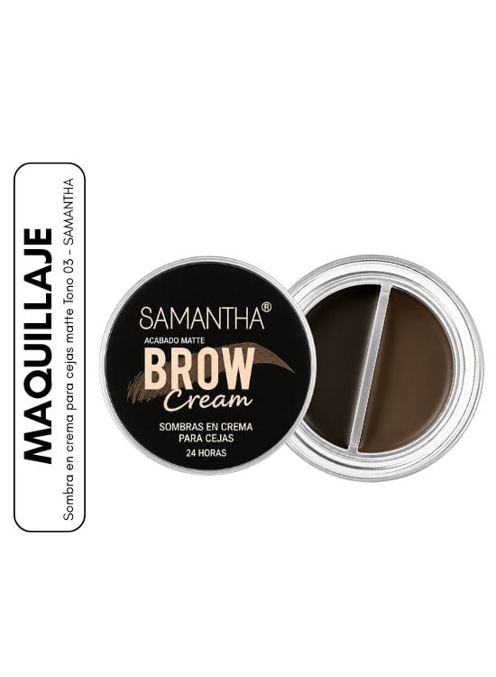 SOMBRA EN CREMA PARA CEJAS MATTE TONO 03 - SAMANTHA - 1