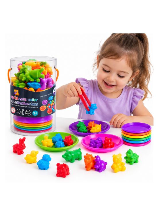 JUEGO EDUCATIVO DE CLASIFICACIÓN DE COLORES Y FORMAS DINOSAURIOS - 3