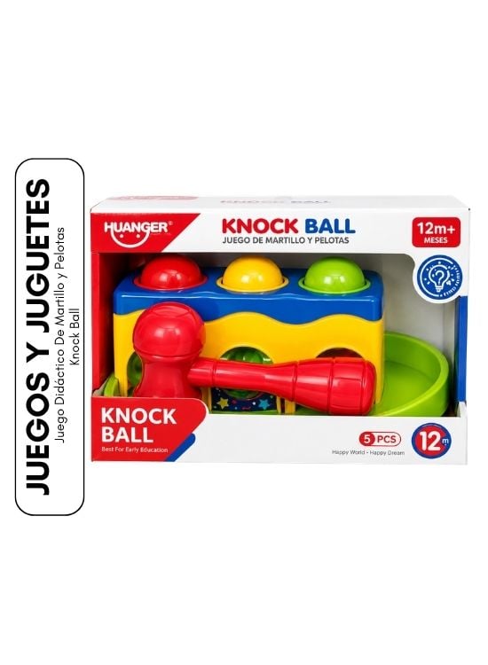 JUEGO DIDÁCTICO DE MARTILLO Y PELOTAS KNOCK BALL - 1