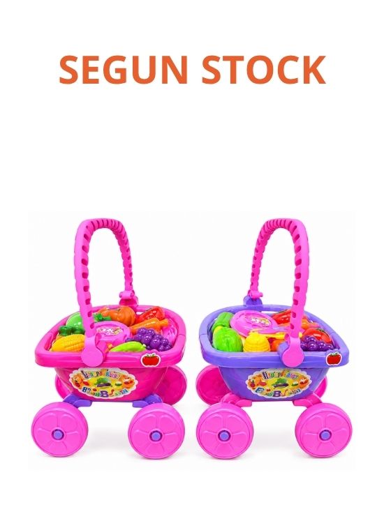 JUGUETE CARRITO CANASTA DE FRUTAS Y VERDURAS - 2