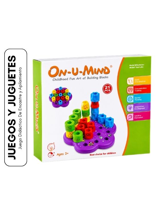 JUEGO DIDÁCTICO DE ENCASTRE Y APILAMIENTO - 1