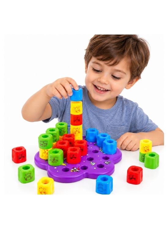 JUEGO DIDÁCTICO DE ENCASTRE Y APILAMIENTO - 3