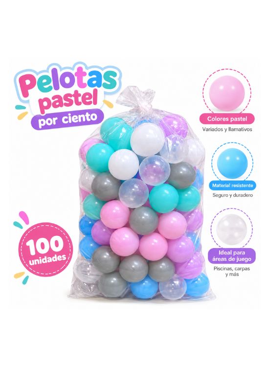 SET DE PELOTAS PLÁSTICAS MULTICOLORES - 2