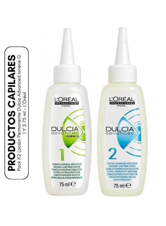 PACK X2 LOCIÓN PERMANENTE DULCIA ADVANCED IONÈNE G 1 Y 2 75 ML - 1