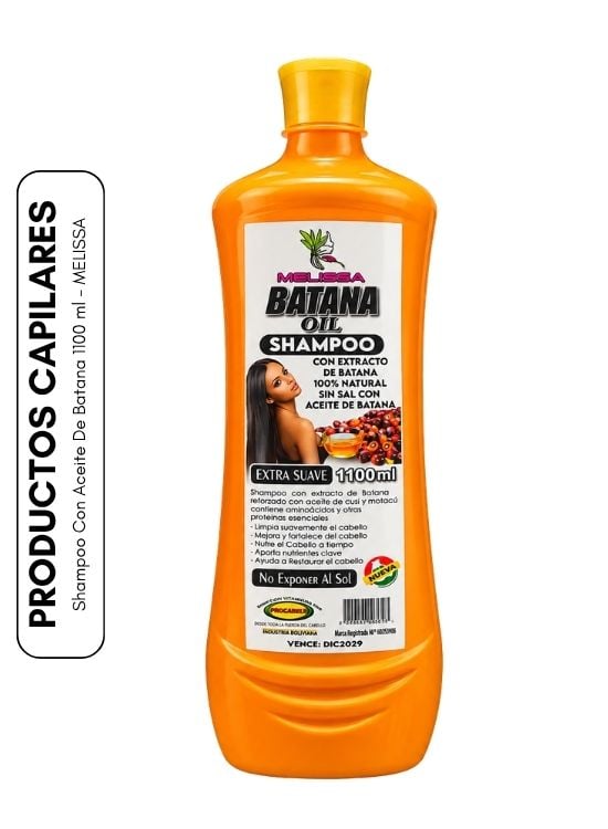 SHAMPOO CON ACEITE DE BATANA 1100 ML - MELISSA - 1