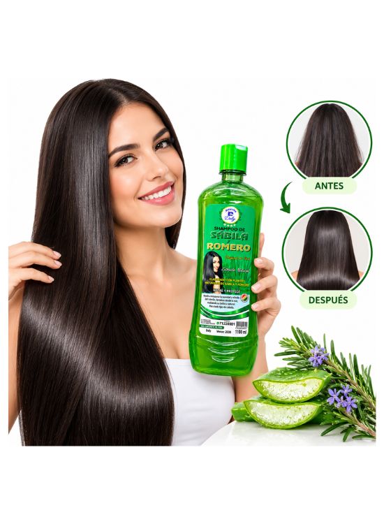 SHAMPOO DE SĂBILA Y ROMERO 1100 ML - DELY - 3
