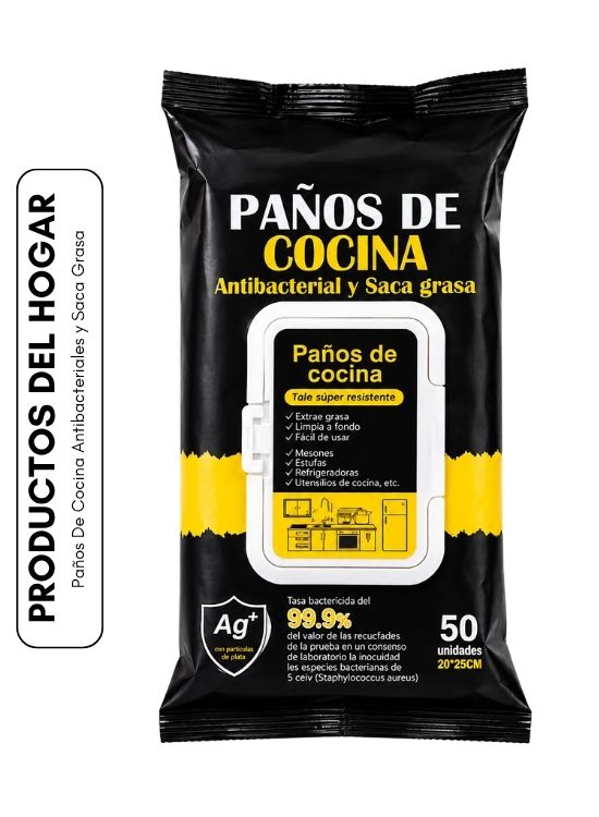 PAÑOS DE COCINA ANTIBACTERIALES Y SACA GRASA - 1