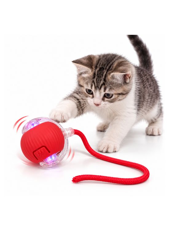 PELOTA INTERACTIVA INTELIGENTE LUZ LED PARA GATOS - 4