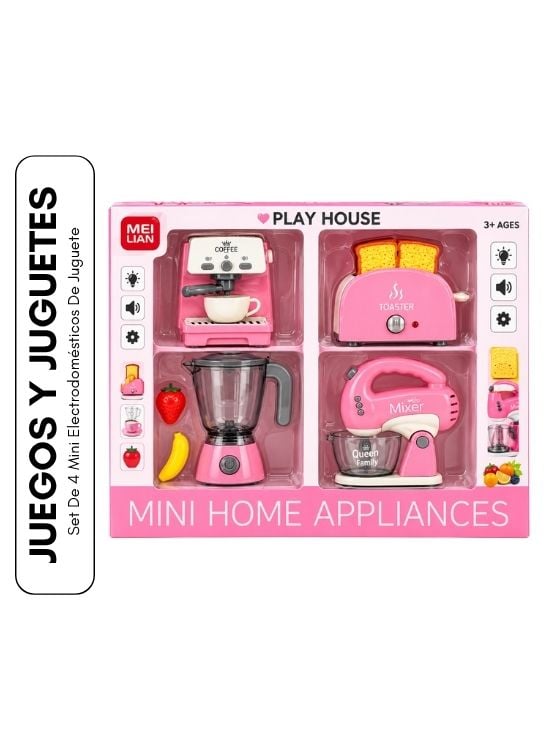 SET DE 4 MINI ELECTRODOMÉSTICOS DE JUGUETE - 1