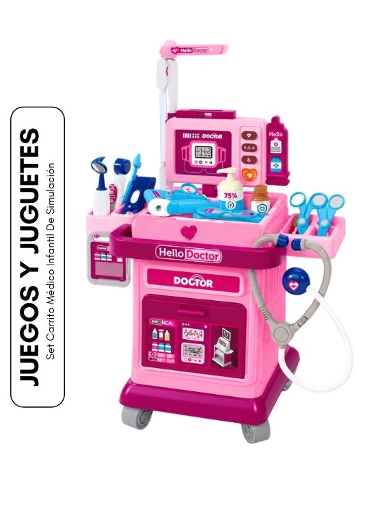 SET CARRITO MÉDICO INFANTIL DE SIMULACIÓN - 1