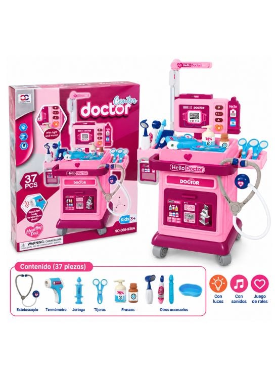 SET CARRITO MÉDICO INFANTIL DE SIMULACIÓN - 2