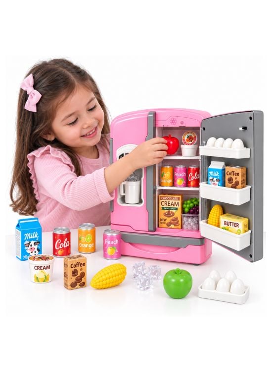 REFRIGERADORA DE JUGUETE EN COLOR ROSADO - 3