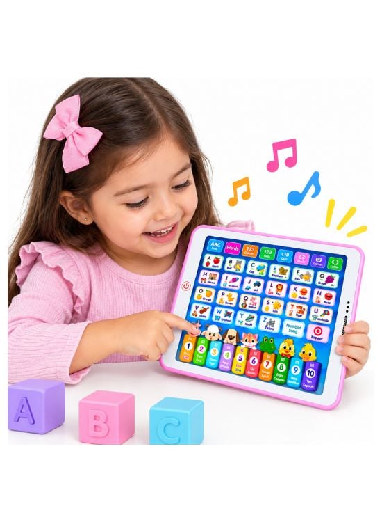 TABLET DIDÁCTICA INFANTIL INTERACTIVA ROSA - 3