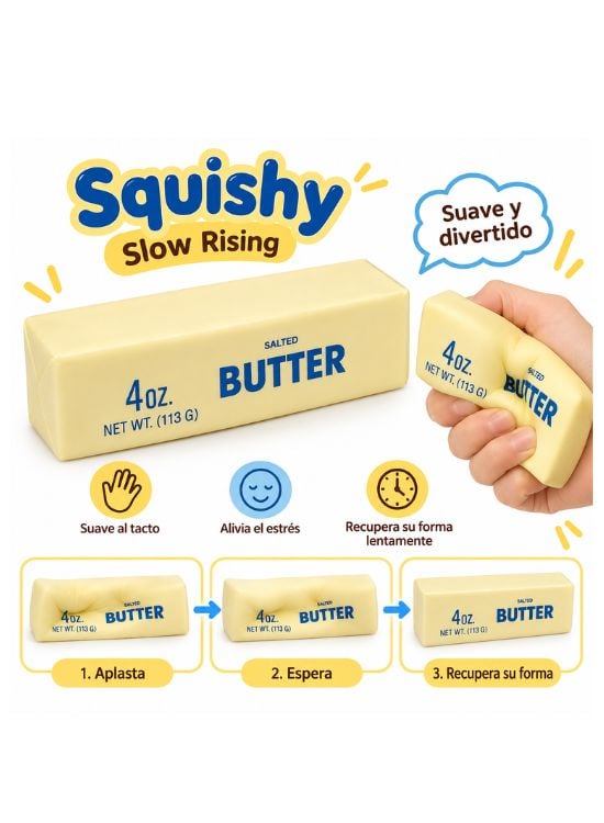SQUISHY BARRA DE MANTEQUILLA BUTTER ANTI ESTRÉS - 2