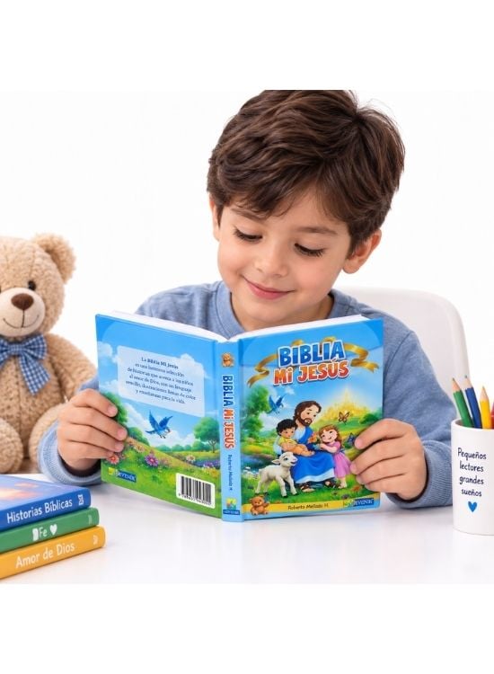 BIBLIA MI JESÚS INFANTIL AZUL – ADVENIR - 3