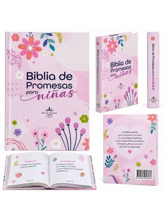BIBLIA DE PROMESAS PARA NIÑAS ROSADA – REINA VALERA 1960 - 2