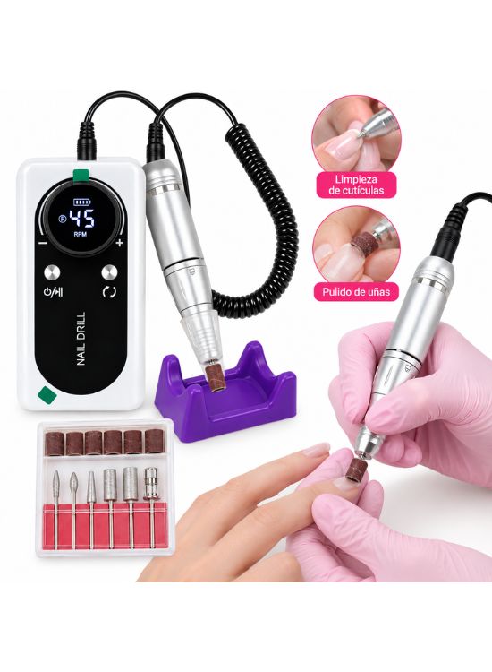 TORNO ELÉCTRICO PORTÁTIL PARA UÑAS CON PANTALLA DIGITAL - 3