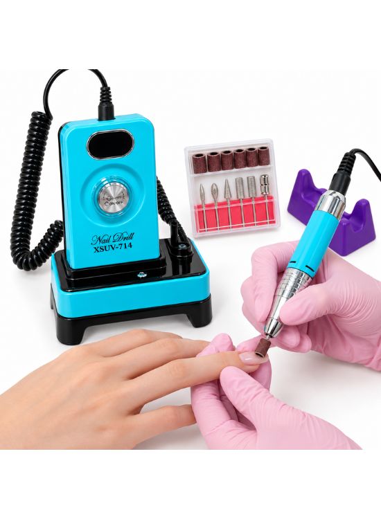TORNO ELÉCTRICO PARA MANICURE XSUV-714 CON BASE - 2