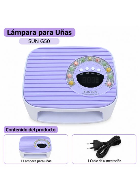 LÁMPARA PROFESIONAL UV LED PARA UÑAS SUN G50 - 2