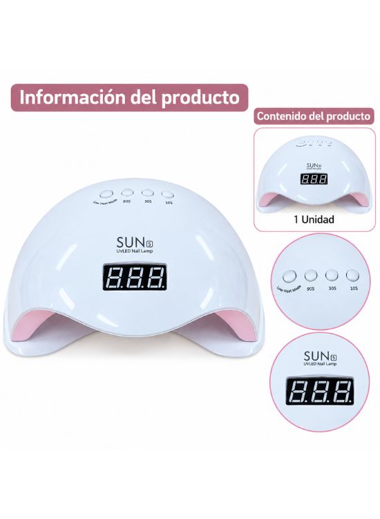 LÁMPARA UV LED PARA UÑAS SUN 5 - 2