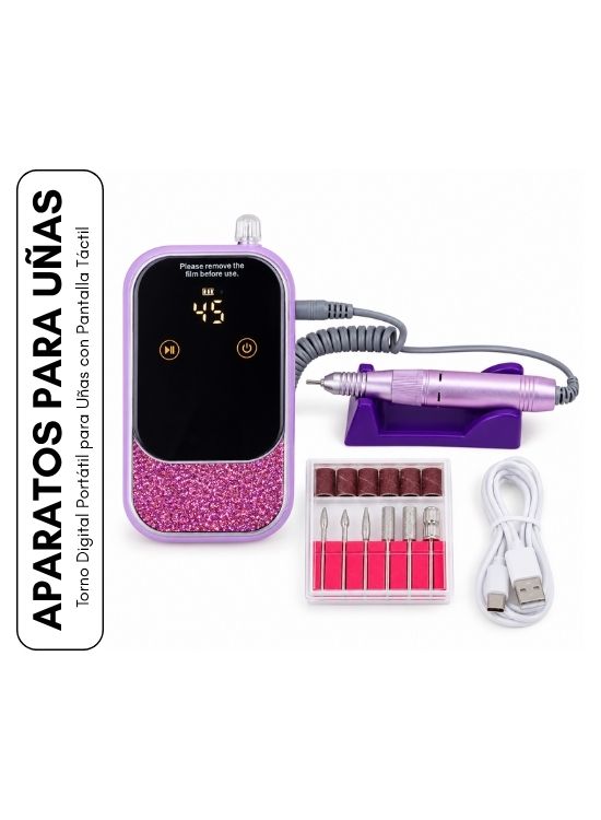 TORNO DIGITAL PORTÁTIL PARA UÑAS CON PANTALLA TÁCTIL - 1