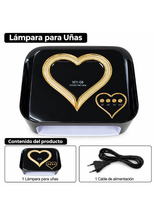 LÁMPARA PROFESIONAL UV LED PARA UÑAS WY-08 - 2