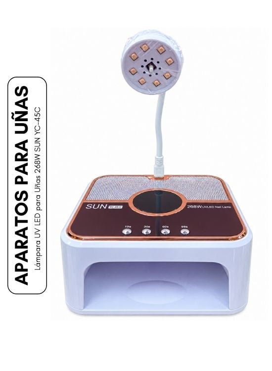 LÁMPARA UV LED PARA UÑAS 268W SUN YC-45C - 1