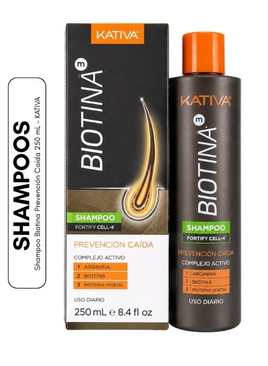 SHAMPOO BIOTINA PREVENCIÓN CAÍDA 250 ML - KATIVA - 1