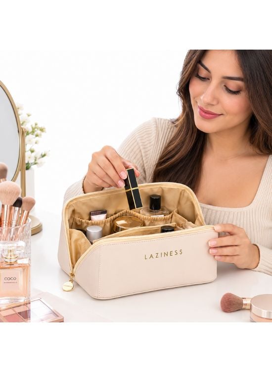 NECESER ESTUCHE DE COSMÉTICOS PU CON ASA LAZINESS - 4