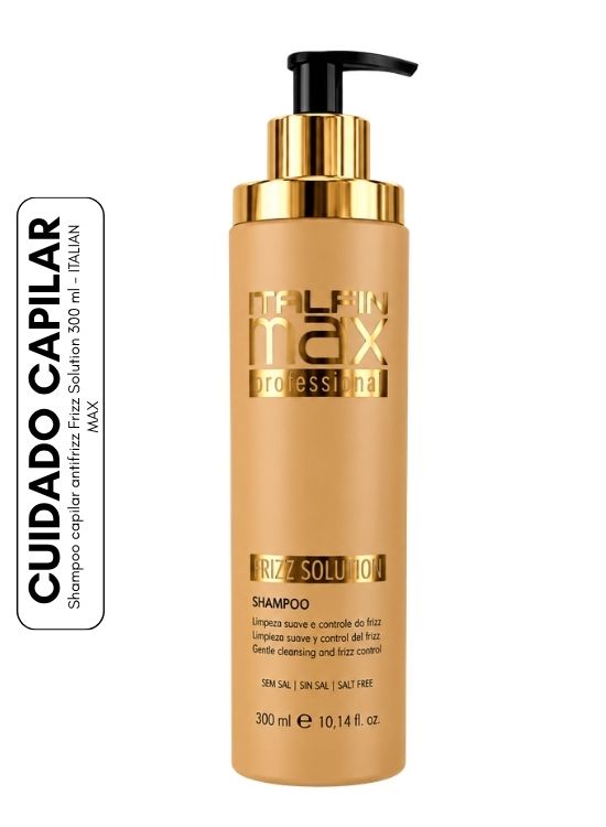 SHAMPOO CAPILAR ANTIFRIZZ FRIZZ SOLUTION 500 ML - ITALIAN MAX - 1