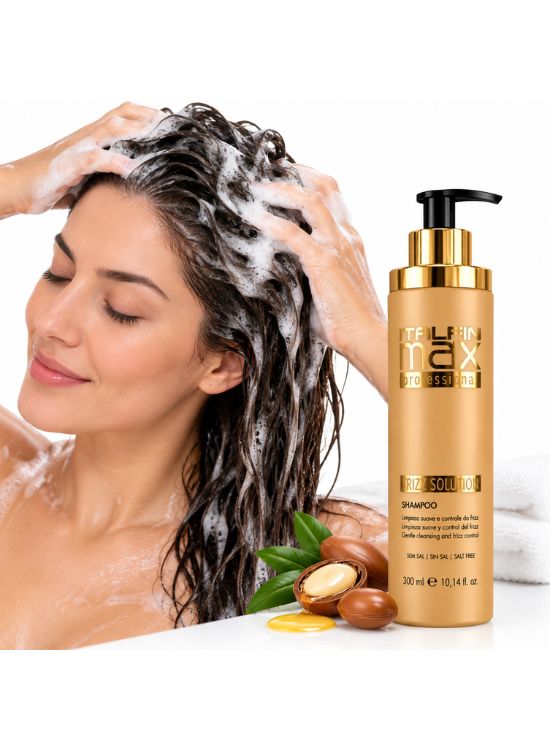 SHAMPOO CAPILAR ANTIFRIZZ FRIZZ SOLUTION 500 ML - ITALIAN MAX - 3