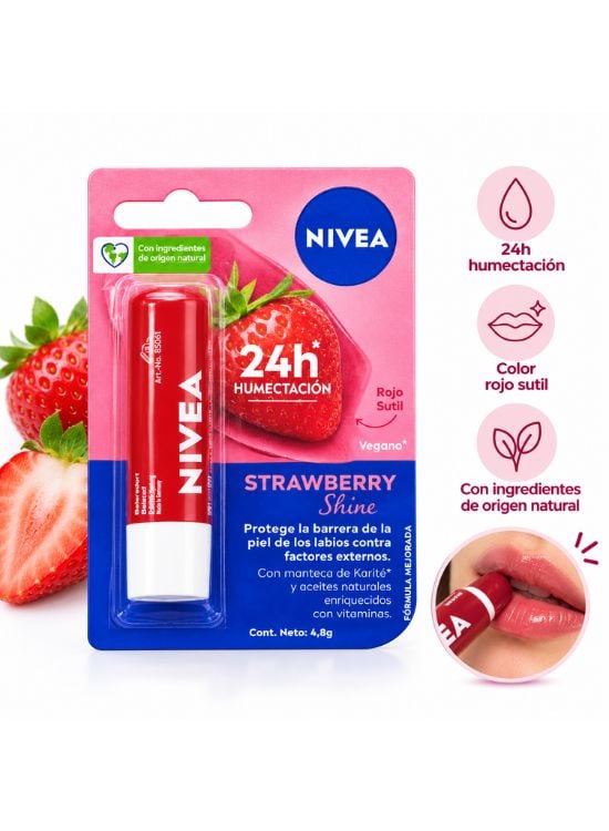 PROTECTOR LABIAL STRAWBERRY SHINE - 2