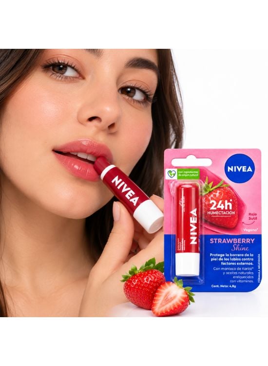 PROTECTOR LABIAL STRAWBERRY SHINE - 3