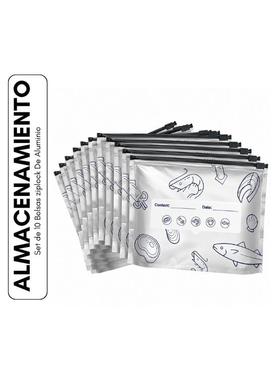 SET DE 10 BOLSAS DE ALUMINIO - 1