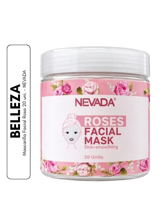 MASCARILLA FACIAL ROSA 20 UNI. - NEVADA - 1
