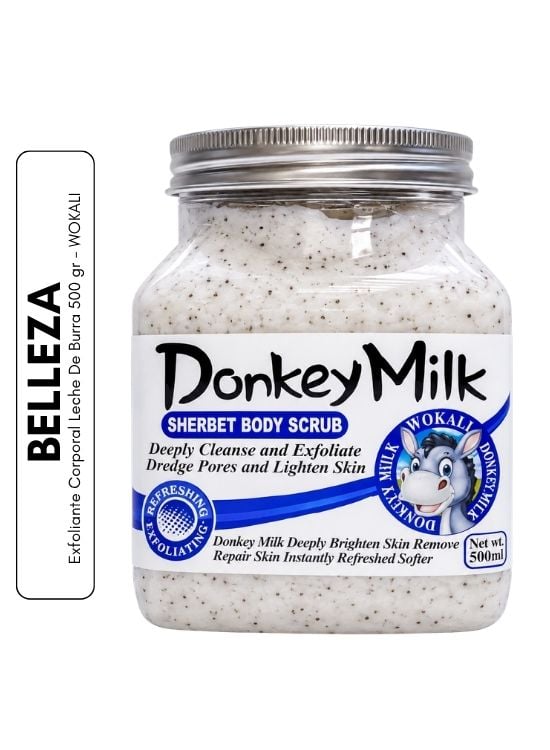EXFOLIANTE CORPORAL LECHE DE BURRA 500 GR - WOKALI - 1