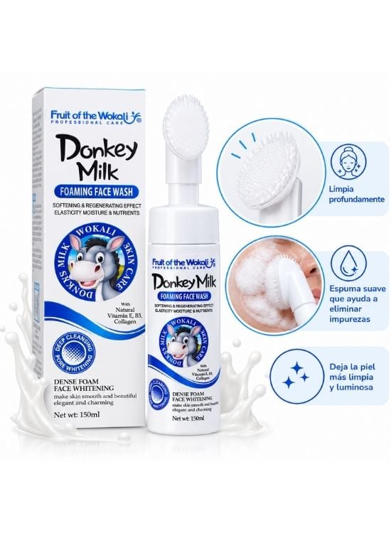 PACK EXFOLIANTE CORPORAL Y ESPUMA FACIAL LECHE DE BURRA - WOKALI - 3