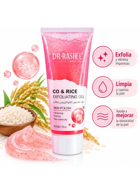 EXFOLIANTE FACIAL COLÁGENO Y ARROZ 220 GR - DR RASHEL - 2