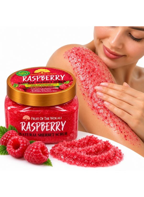 EXFOLIANTE CORPORAL SHERBET RASPBERRY 600 GR - WOKALI - 3