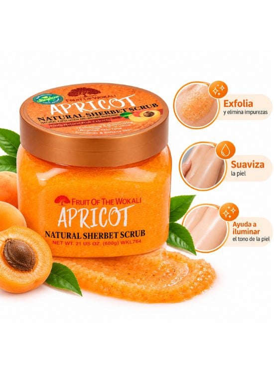 EXFOLIANTE CORPORAL SHERBET APRICOT 600 GR - WOKALI - 2