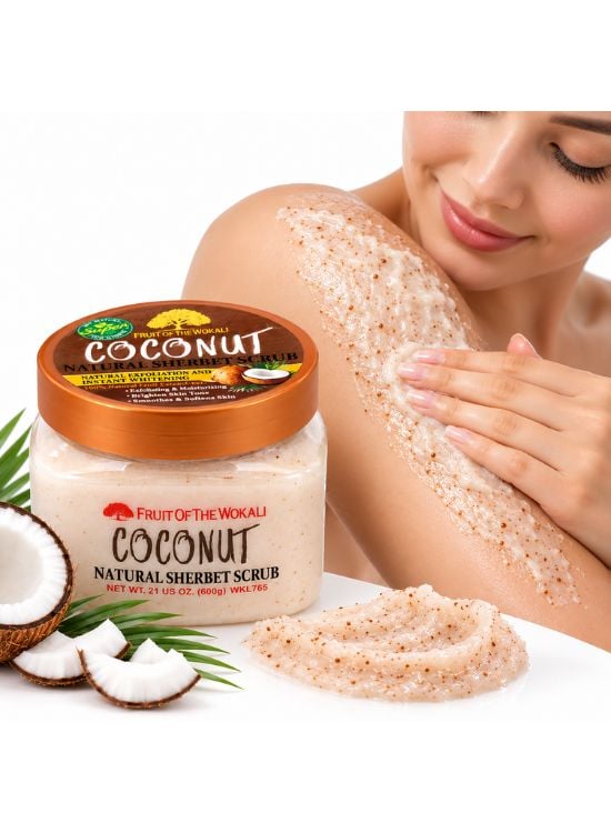 EXFOLIANTE CORPORAL SHERBET COCONUT 600 GR - WOKALI - 3