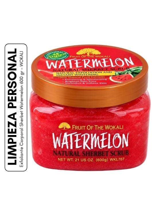 EXFOLIANTE CORPORAL SHERBET WATERMELON 600 GR - WOKALI - 1