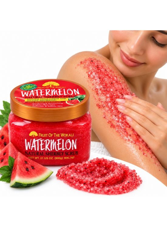 EXFOLIANTE CORPORAL SHERBET WATERMELON 600 GR - WOKALI - 3