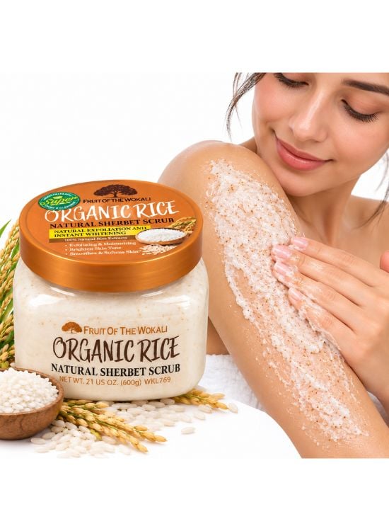 EXFOLIANTE CORPORAL SHERBET ORGANIC RICE 600 GR - WOKALI - 3