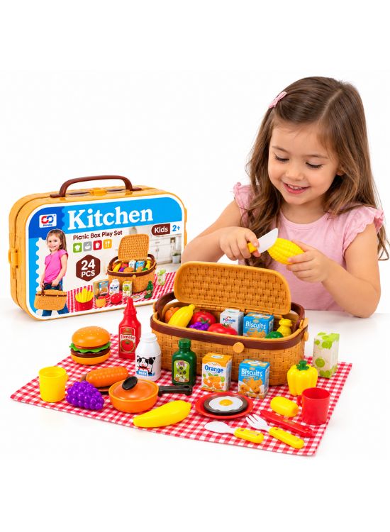 CANASTA DE PICNIC CON ALIMENTOS 24 PIEZAS - 3