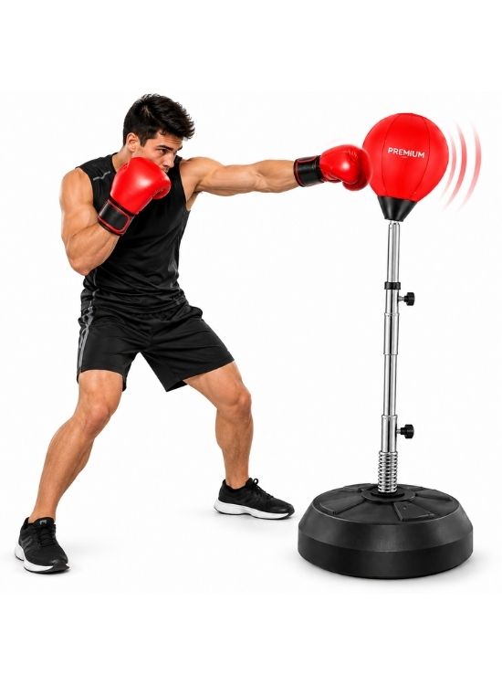 PERA DE BOXEO CON SOPORTE ALTURA AJUSTABLE - 3