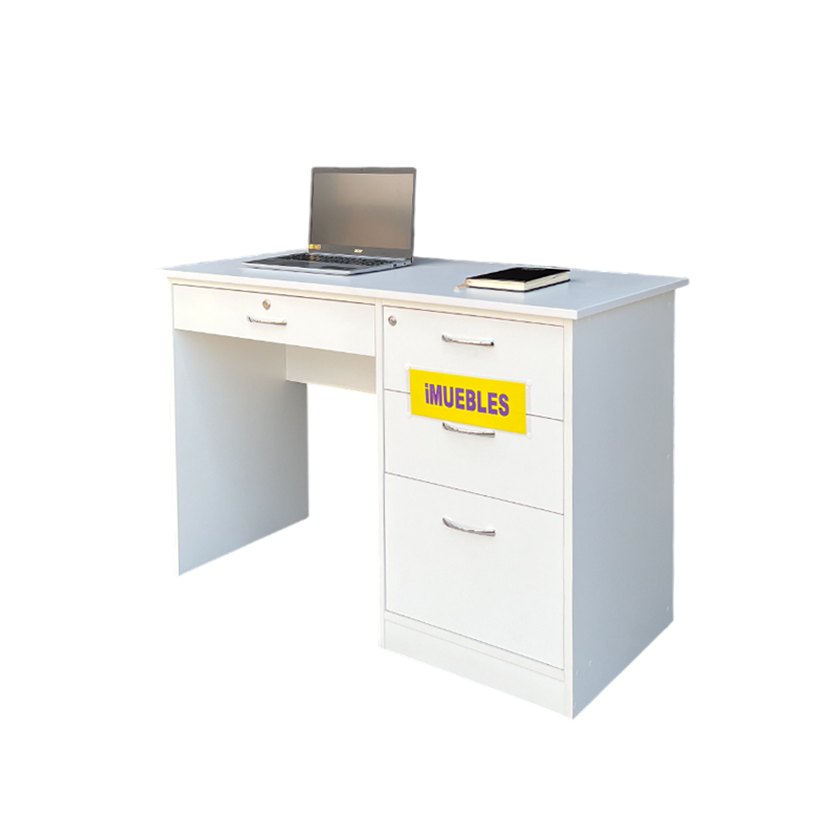 Escritorio Ejecutivo 120 cm ASES color Blanco - 3