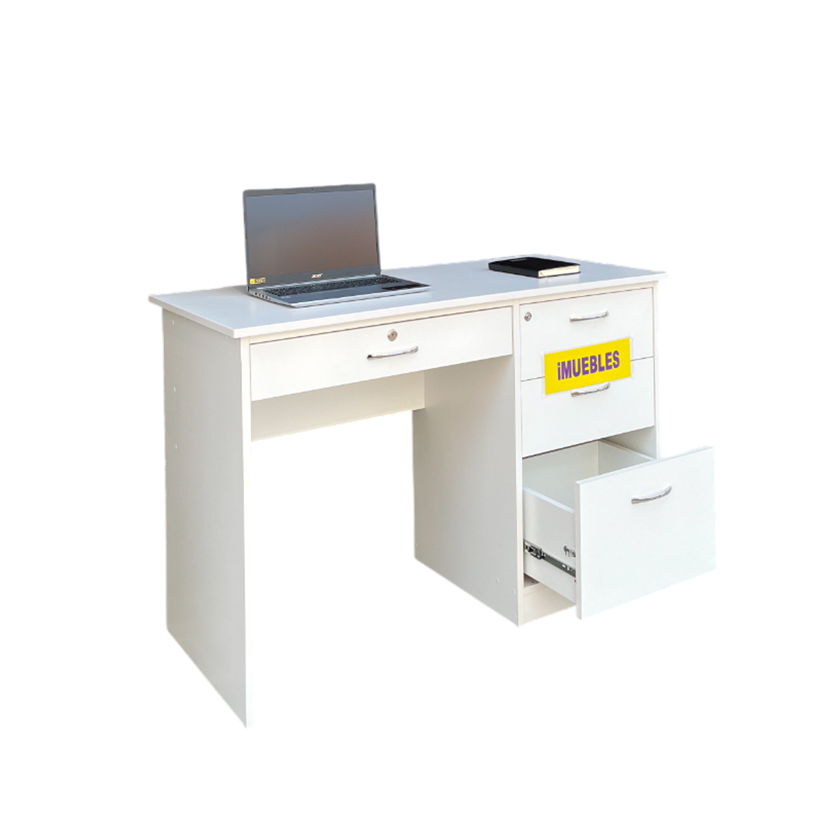 Escritorio Ejecutivo 120 cm ASES color Blanco - 4