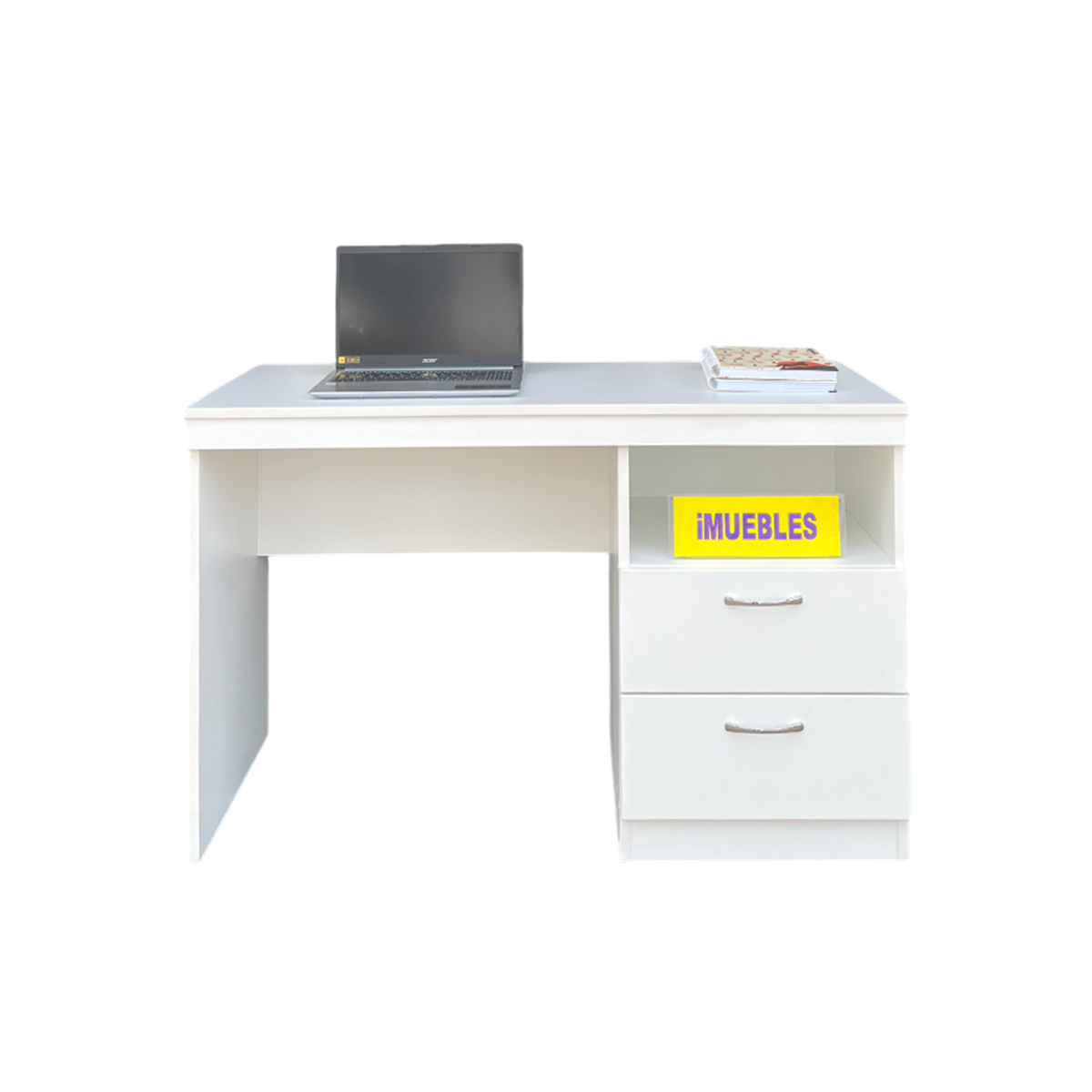 Escritorio de Oficina 120 cm PES color Blanco - 5